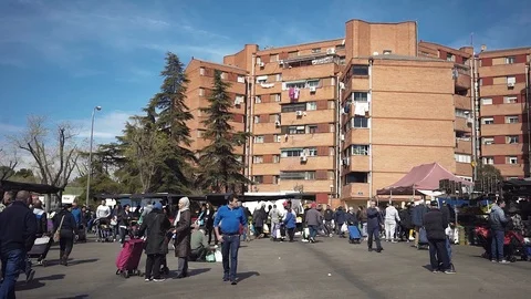 Vegetable market Stock Footage 126369920