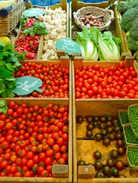 Vegetable market Stock-Fotos