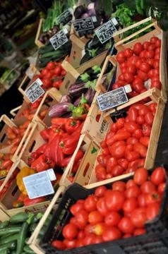 Vegetable market 库存照片