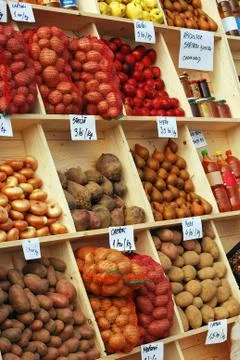 Vegetable market Stock Photos