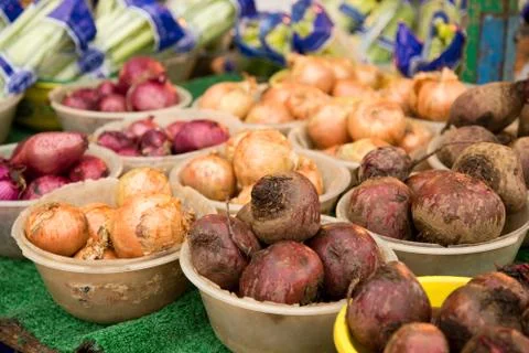 Vegetable market Foto stock