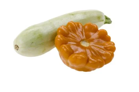 Vegetable marrow with patison Foto stock