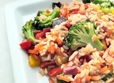 Vegetable mix with shiitake Stock Photos