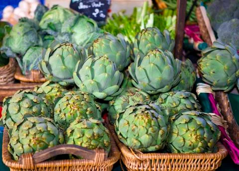 Vegetable numbers in the market Stock Photos