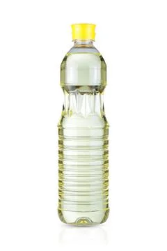 Vegetable oil bottle Stock Photos