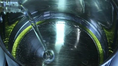 Vegetable oil is poured into the pan Video stock 61453856
