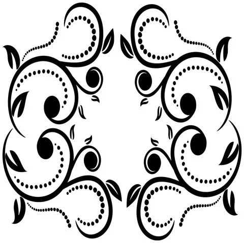 Vegetable ornament Stock Illustration