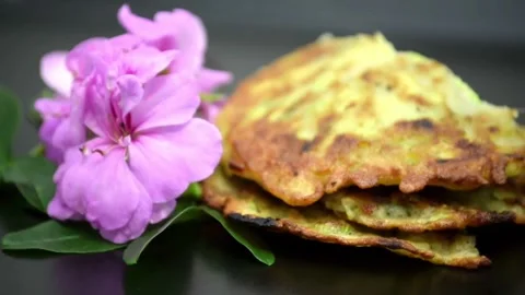 Vegetable pancake food Stock-Footage 268483418