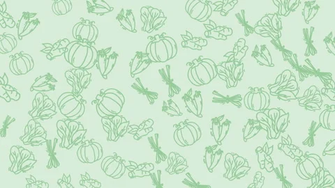 Vegetable Pattern Background - A Fresh and Healthy Design. Stock Footage 322987565