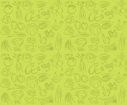 Vegetable pattern Stock Illustration