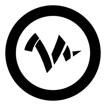 Vegetable peel leftover icon in circle round black color vector illustratio.. Illustrazione stock
