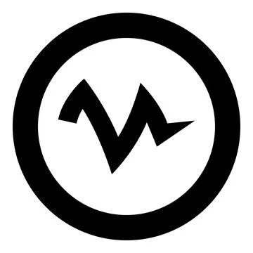 Vegetable peel leftover icon in circle round black color vector illustratio.. Illustrazione stock