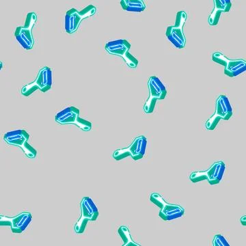 Vegetable peeler kitchen cookware isometric icon seamless pattern Stock Illustration