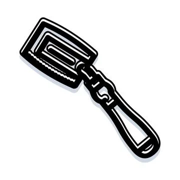 Vegetable peeler kitchen tool with simple design イラスト素材