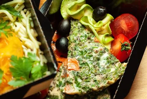 Vegetable pie with cherry tomatoes Stock Photos