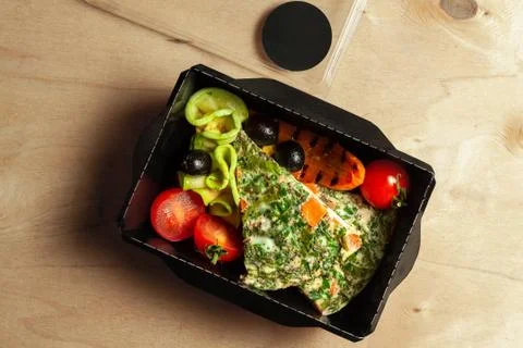 Vegetable pie with cherry tomatoes Stock Photos