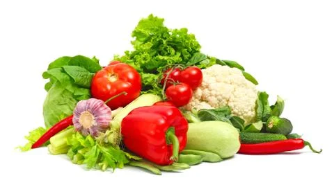 Vegetable pile Stock Photos