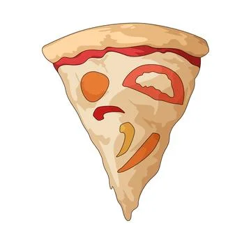 Vegetable pizza illustration Stock-Illustration