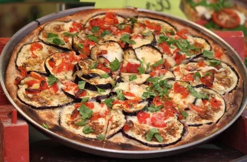 Vegetable pizza Foto stock