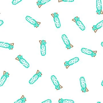 Vegetable plant wasabi vector seamless pattern Stock Illustration