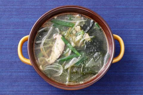 Vegetable with pork soup Stock Photos