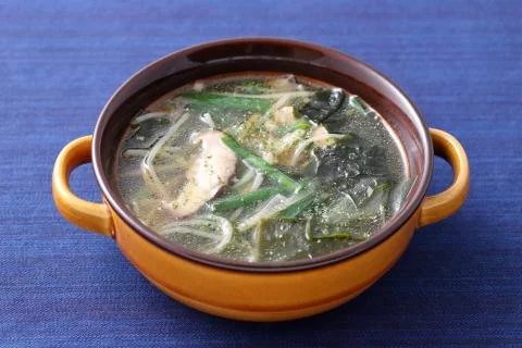 Vegetable with pork soup Stock Photos