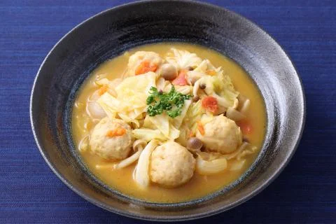 Vegetable with pork soup Stock Photos
