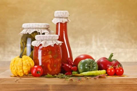 Vegetable preserves Foto stock