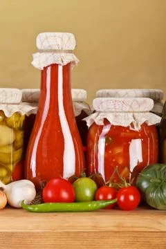 Vegetable preserves Stock Photos