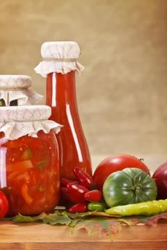 Vegetable preserves Stock Photos