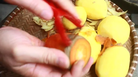 Vegetable processing Stock Footage 302159624
