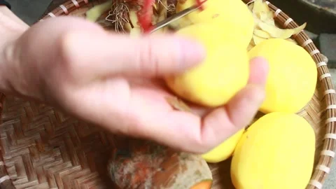 Vegetable processing Stock Footage 302159629