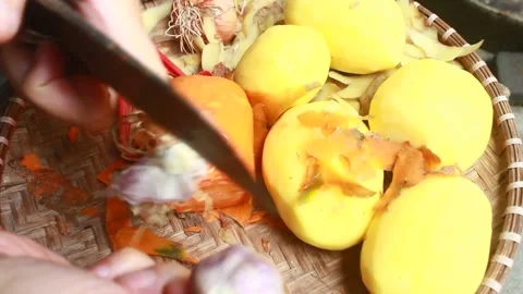Vegetable processing Stock Footage 302159633