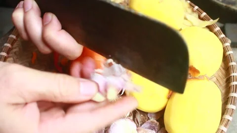 Vegetable processing Stock Footage 302159665