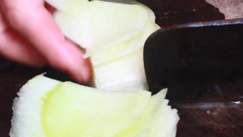 Vegetable processing Stock Footage 302159785