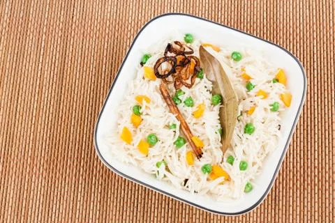 Vegetable Pulao Foto stock
