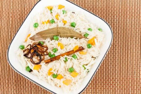 Vegetable Pulao Foto stock