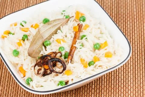 Vegetable Pulao Stock Photos