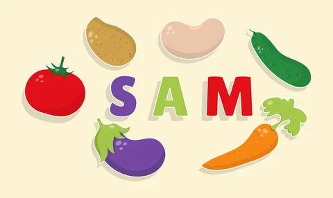 Vegetable puzzle flat illustration. Logic Puzzle for kids Stock Illustration