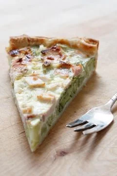 Vegetable quiche Stock Photos