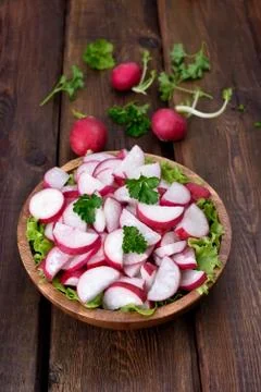 Vegetable radish salad Stock Photos