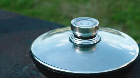 Vegetable ragout in a frying pan Stock Footage 64588062
