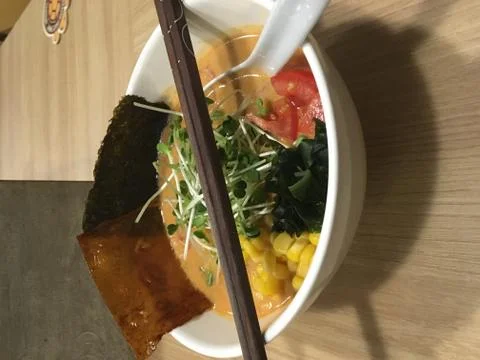 Vegetable Ramen Stock Photos