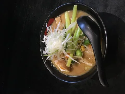 Vegetable Ramen Stock Photos