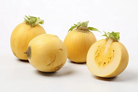 Vegetable, raw potatoes on white background, isolated. Stock Photos