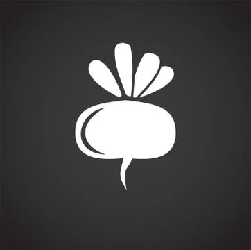 Vegetable related icon on background for graphic and web design. Creative Stock Illustration