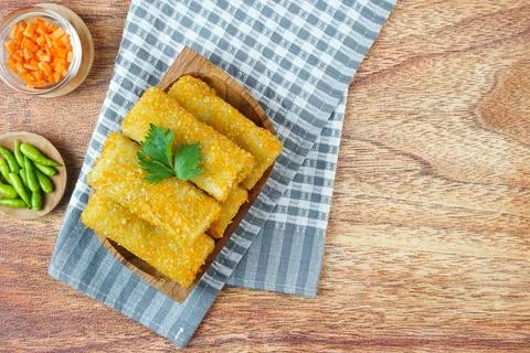 Vegetable Risoles, in Indonesia known as Risoles sayur Stock Photos