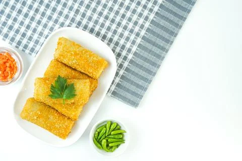 Vegetable Risoles, in Indonesia known as Risoles sayur Foto stock