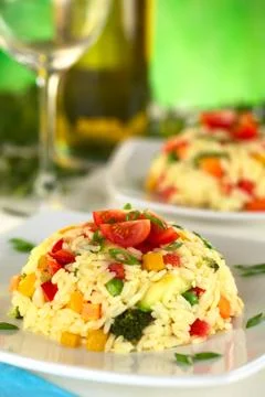 Vegetable risotto Stock Photos