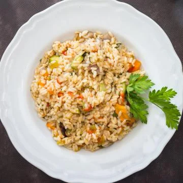 Vegetable risotto Stock Photos